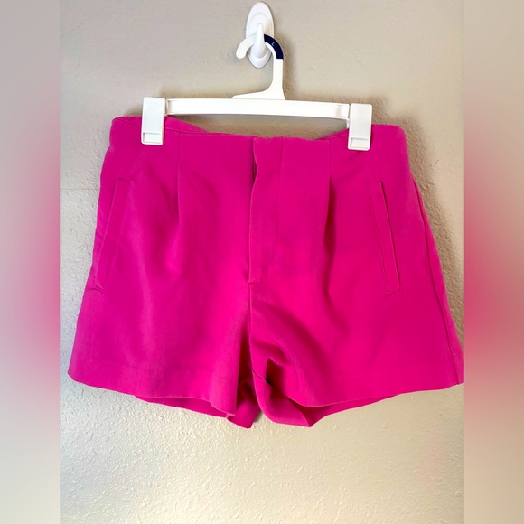 a new day Pants - a new day Hot Pink High-Waist Tailored Shorts